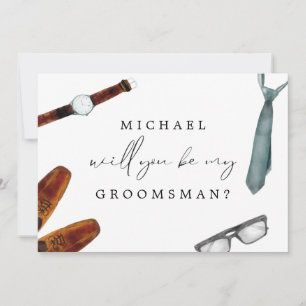 Carte de proposition Groomsman pour le marié