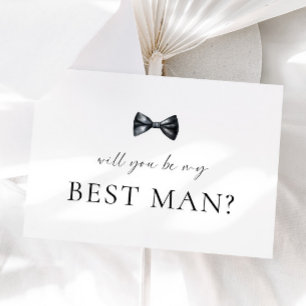 Carte de proposition minimaliste Best Man