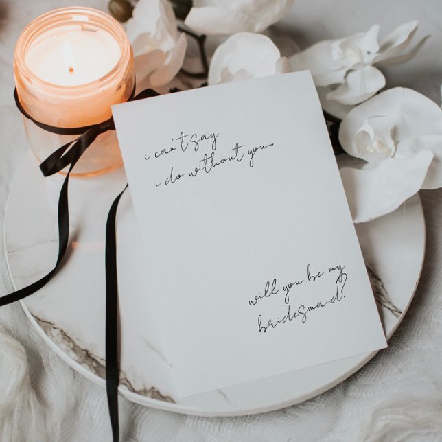 Carte de proposition minimaliste simple de la serv (Créateur téléchargé)