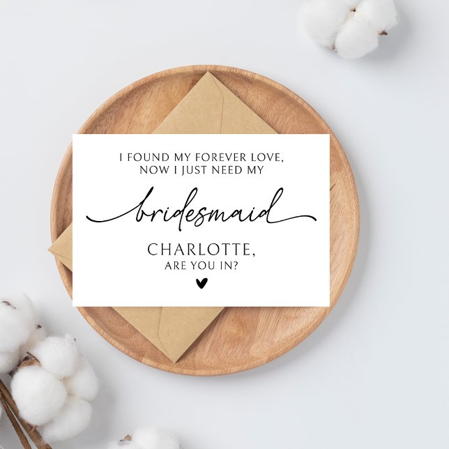Carte de Proposition Personnalisée pour Demoiselle (bridesmaid proposal card, custom name bridesmaid card, personalized bridesmaid gift, bridesmaid )