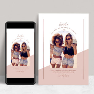 Carte de proposition personnelle de Bridesmaid