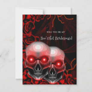 Carte de proposition pour l'Halloween du crâne dép