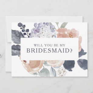 Carte de proposition simple Russe Floral Bridesmai