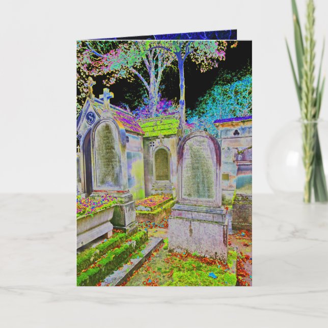 Carte de protection et de bénédiction de cimetière (Devant)