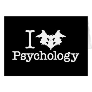 Carte de psychologie I Heart (Rorschach Inkblot)