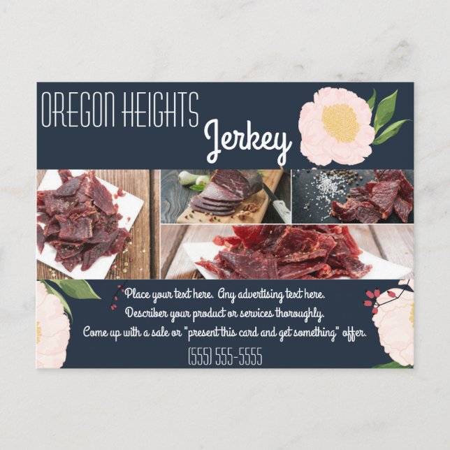 Carte de publicité commerciale Bébé rose Cosmos su (Devant)