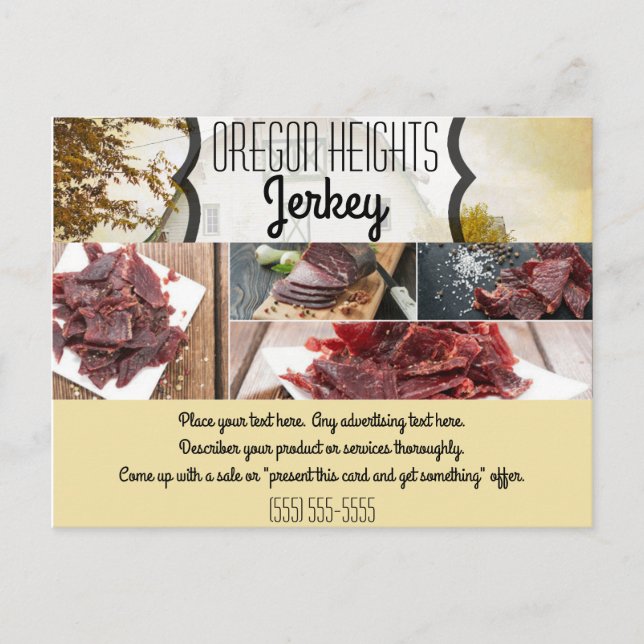 Carte de publicité commerciale Sunset Barne Pays R (Devant)