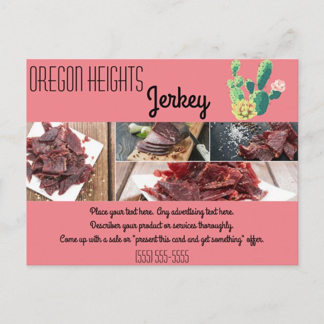 Carte de publicité d'entreprise Bohemian Cactus Su (Devant)