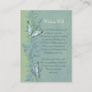 Carte de puits Papillon Vol FloralWishing