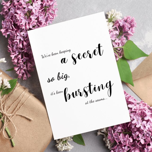 Carte de puzzle unique - Révélation de bébé éclata (Créateur téléchargé)