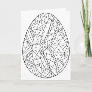 Carte de Pysanky à colorier 4