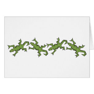 Carte de quatre lézards