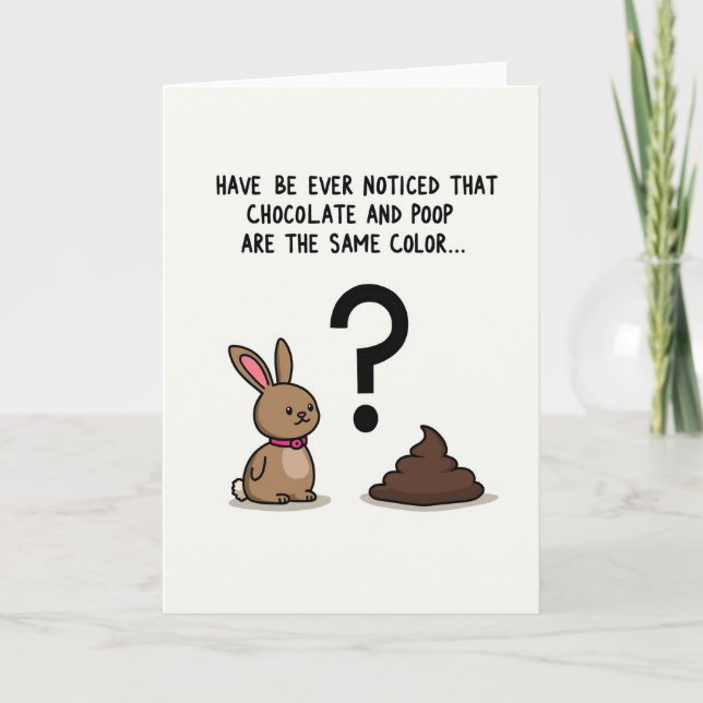 Carte de question marron (Devant)