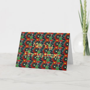 Carte de quilt de Noël chaud et merveilleux