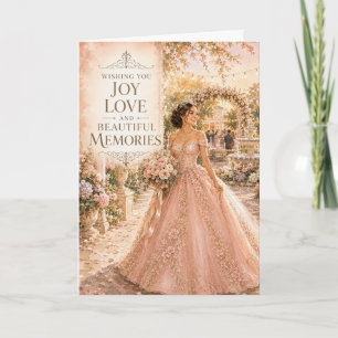 Carte de Quinceañera Joyeux Amour Beaux Souvenirs