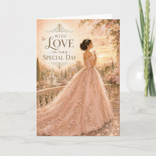Carte de Quinceañera pour un Jour Spécial avec Amo