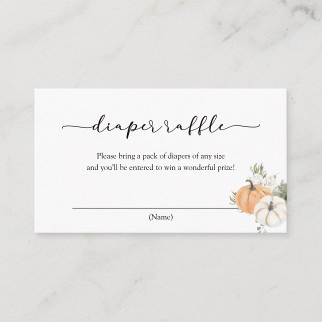 Carte de rabat Citrouille d'automne (Devant)