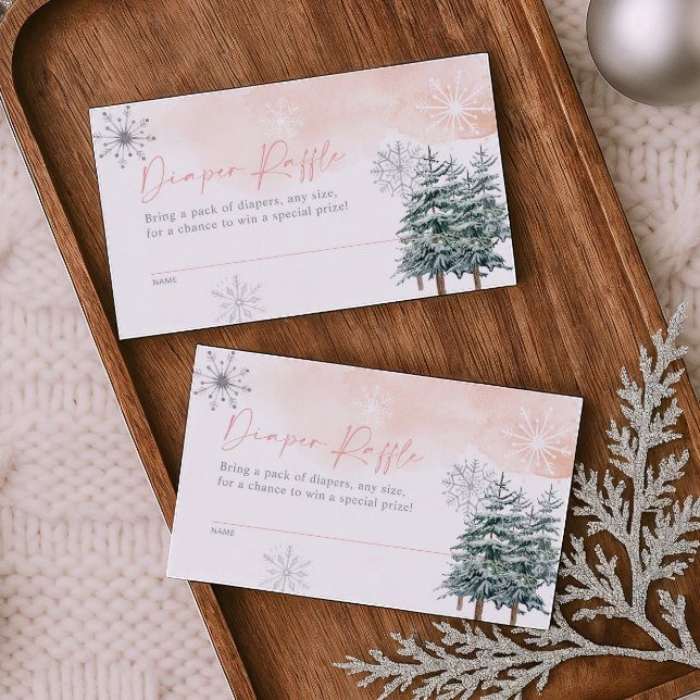 Carte de rabat de baby shower d'hiver (Créateur téléchargé)