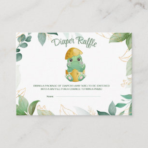Carte de rabat Dino Egg Baby shower