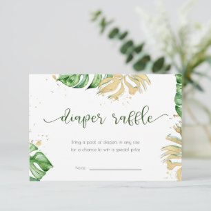 Carte de rabat Tropical Gold Baby shower