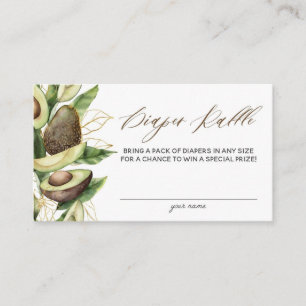 Carte de rabattage de couches de Baby shower Avoca