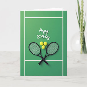 Carte de racket-ball joyeuse
