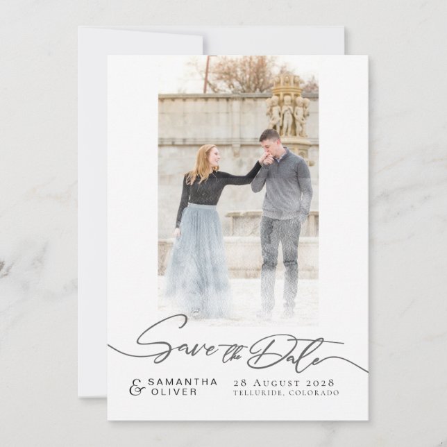 Carte de rappel artistique blanche boho minimalist (Devant)