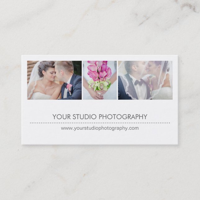 Carte de rappel de collage moderne - Blanc (Devant)