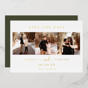 Carte de rappel de date de mariage minimaliste ver