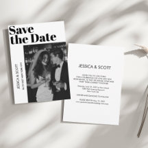 Carte de Rappel de Date Luxe Minimaliste
