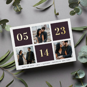 Carte de rappel de mariage en grille de papier d'a