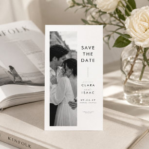 Carte de rappel de mariage moderne minimaliste ave