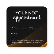 Carte de rappel de rendez-vous de salon moderne te