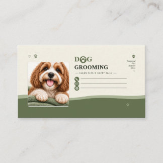 Carte de rappel de rendez-vous de toilettage de ch