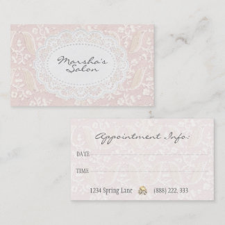 Carte de rappel de rendez-vous élégante à fleurs r