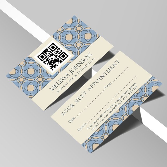 Carte de rappel de rendez-vous pour le spa médical (Créateur téléchargé)