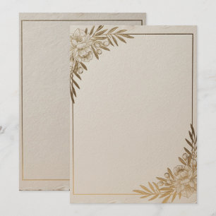 Carte de rappel minimaliste Élégante Botanique