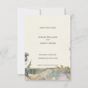 Carte de rappel Scottish Thistle Tartan