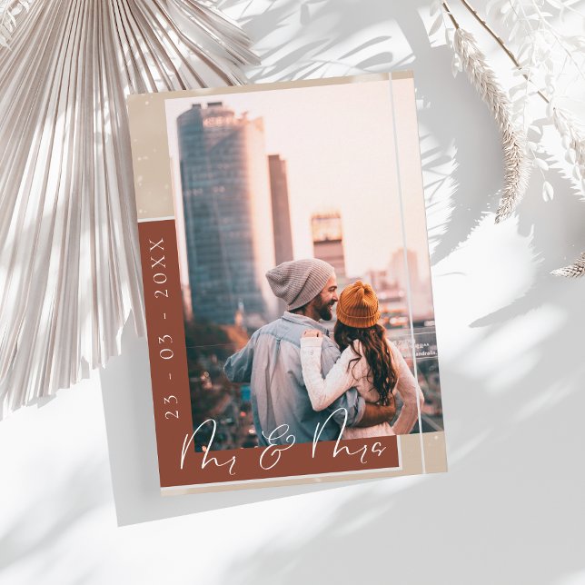 Carte de rappel Terracotta à écriture manuscrite e (Créateur téléchargé)