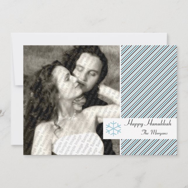 Carte de rayures de Hanoukka (Devant)