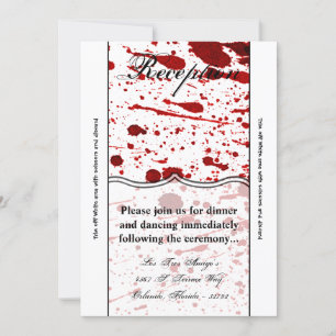 Carte de réception 3,5 x 7 Splf de sang Vampire Go