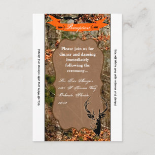 Carte de réception 3,5x7 Chasse Deer Buck Head Cam