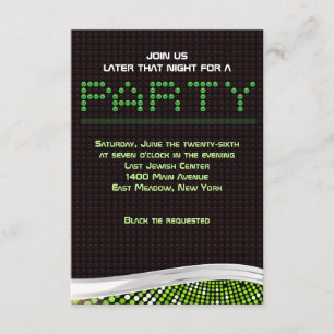 Carte de réception Bat mitzvah d'invitation VIDEO 