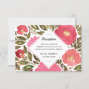 Carte de réception Bloom Flowers