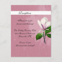 Carte de réception de chanson Magnolia