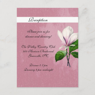 Carte de réception de chanson Magnolia