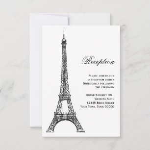 Carte de réception de la Tour Eiffel Parisienne No