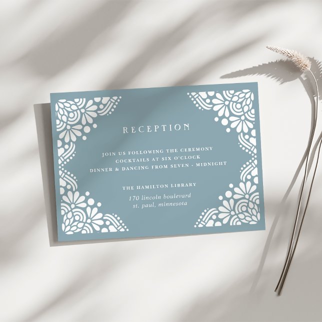 Carte de réception de mariage Beaux Arts | Tourmal (Créateur téléchargé)
