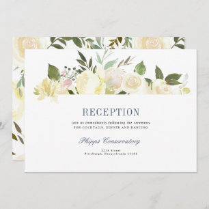 Carte de réception de mariage Floral Boho