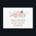Carte de réception de mariage floral moderne<br><div class="desc">Les cartes de réception personnalisées de mariage présentent une illustration florale élégante. Parfait pour tout mariage d'été ou de printemps. Visitez notre magasin pour des produits assortis et plus de papeterie nuptiale et des faveurs.</div>